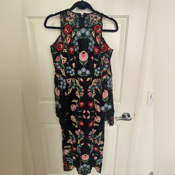 Rare Thurley Floral black midi dress - Picture 2 of 5